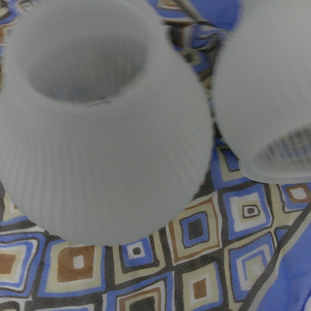 Set of Four Frosted Glass Ceiling Fan Lamp Shades - Picture 4 of 4